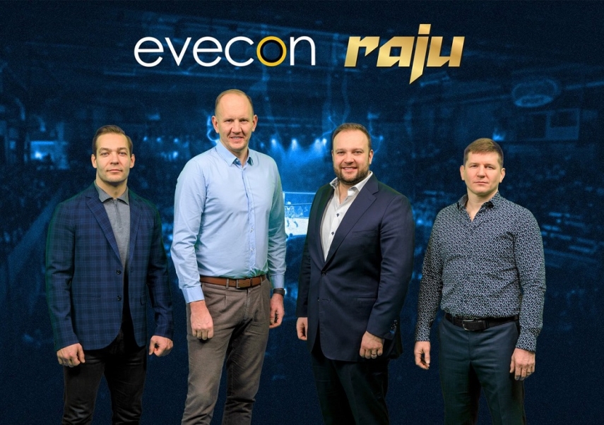 Photo: Lauri Mägi, Ivo Kallasmaa, Karl Kull, Ott Tõnissaar, organisers of Evecon Raju