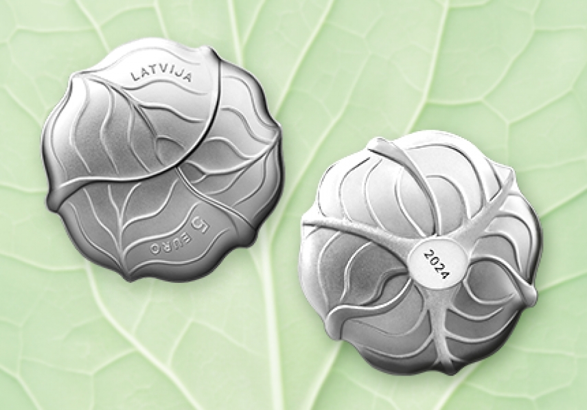 The coin 'Cabbage' becomes Latvia's Coin of the Year 2024
